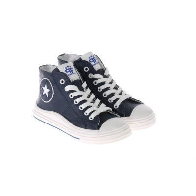 P1544 Sneaker Donker Blauw Combi