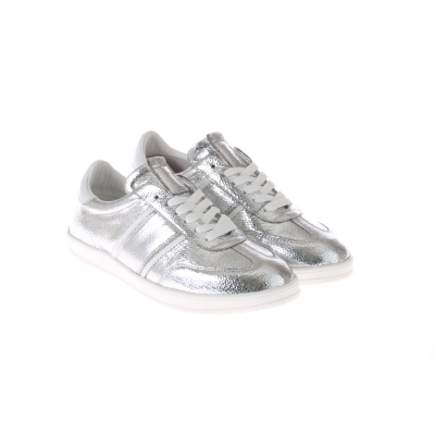 D1580 Sneaker Zilver (Witte Zool)