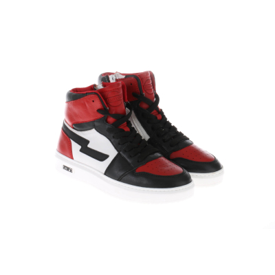 G1665 Sneaker Rood Zwart Wit